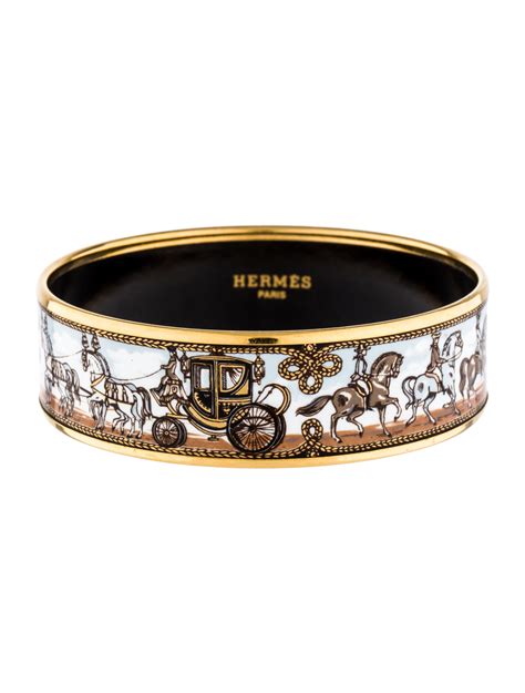 hermes leather link bracelet|Hermes enamel bangle bracelet.